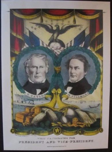 #A97 Millard Fillmore Campaign Poster Print-1848-Version 2